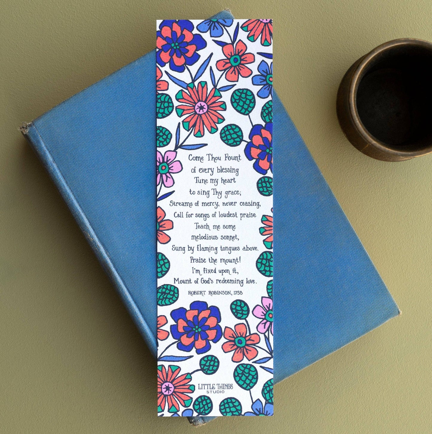 Come Thou Fount Hymn Bookmark