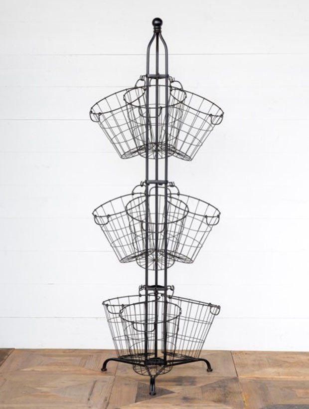 Metal Stand with Baskets