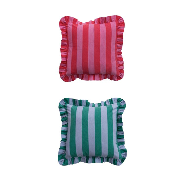 Cotton Printed Striped Pillow