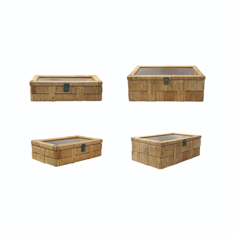 Rattan & Glass Box