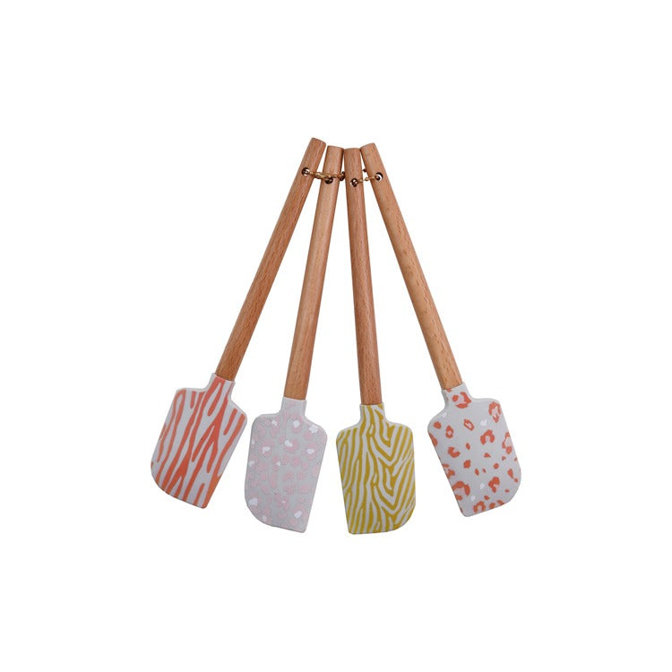 Silicone & Wood Spatula Set