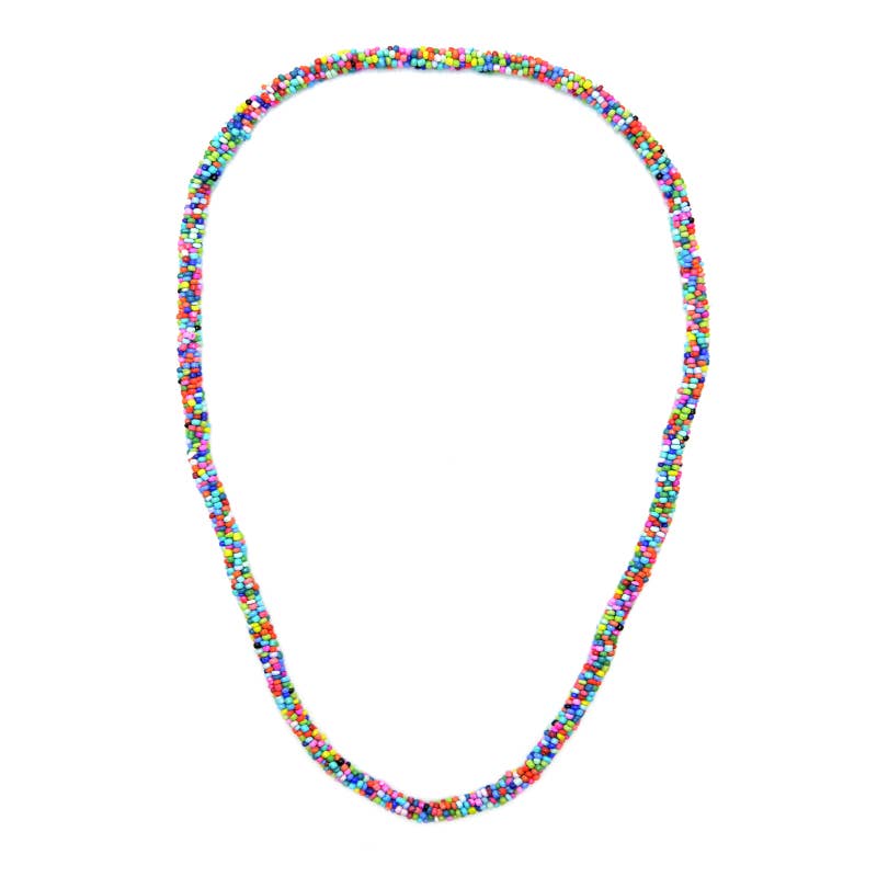 Hand Beaded Necklace - Multi