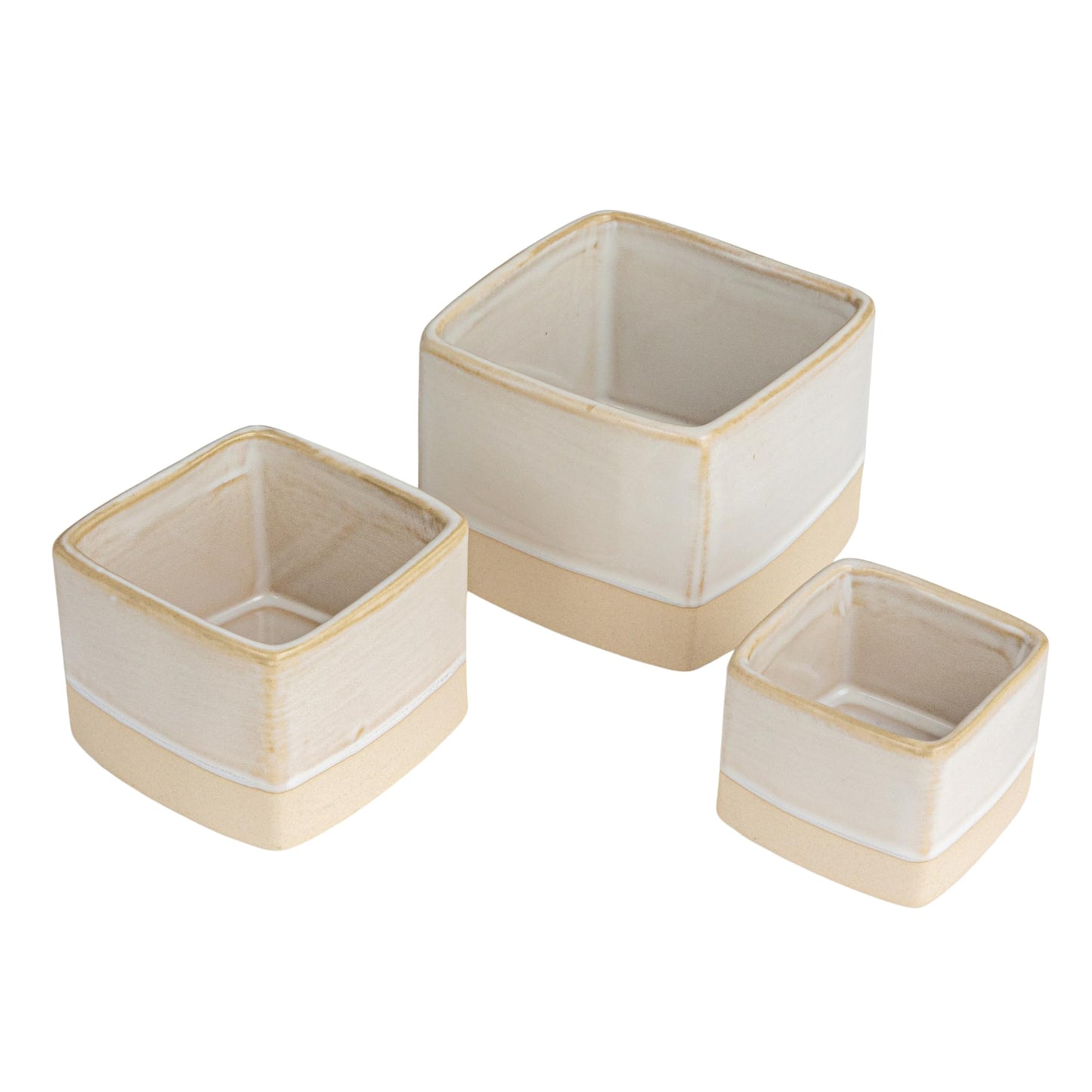 Stoneware Nesting Containers, Set of 3