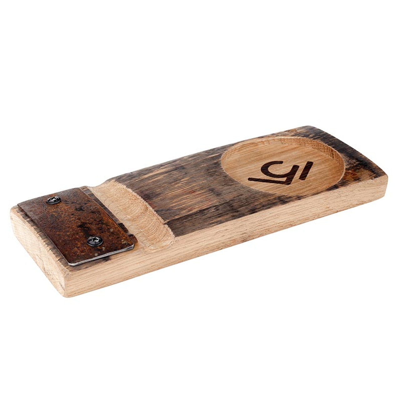 Whiskey Barrel Stave Cigar Tray