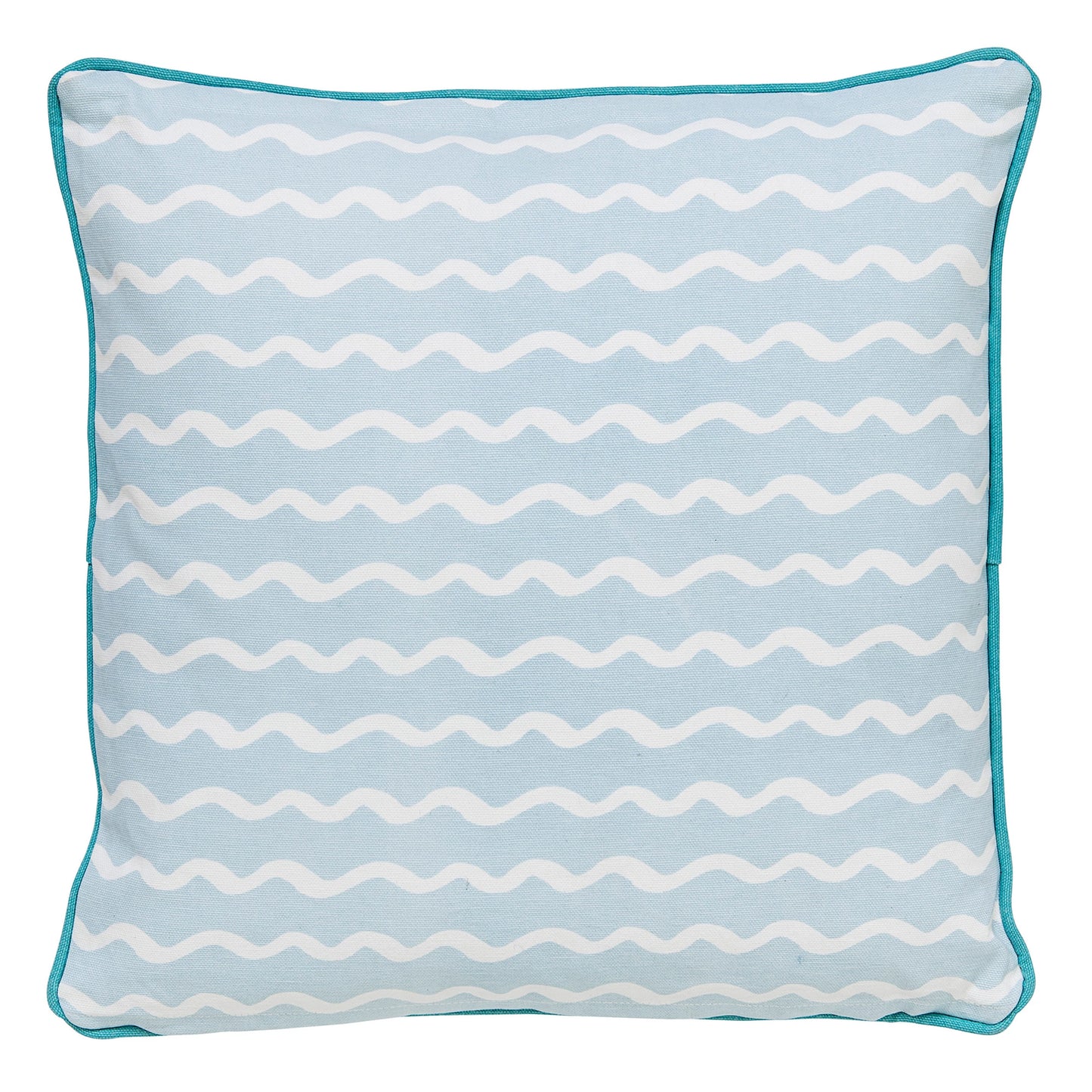 Surfing Fox Pillow in Blue