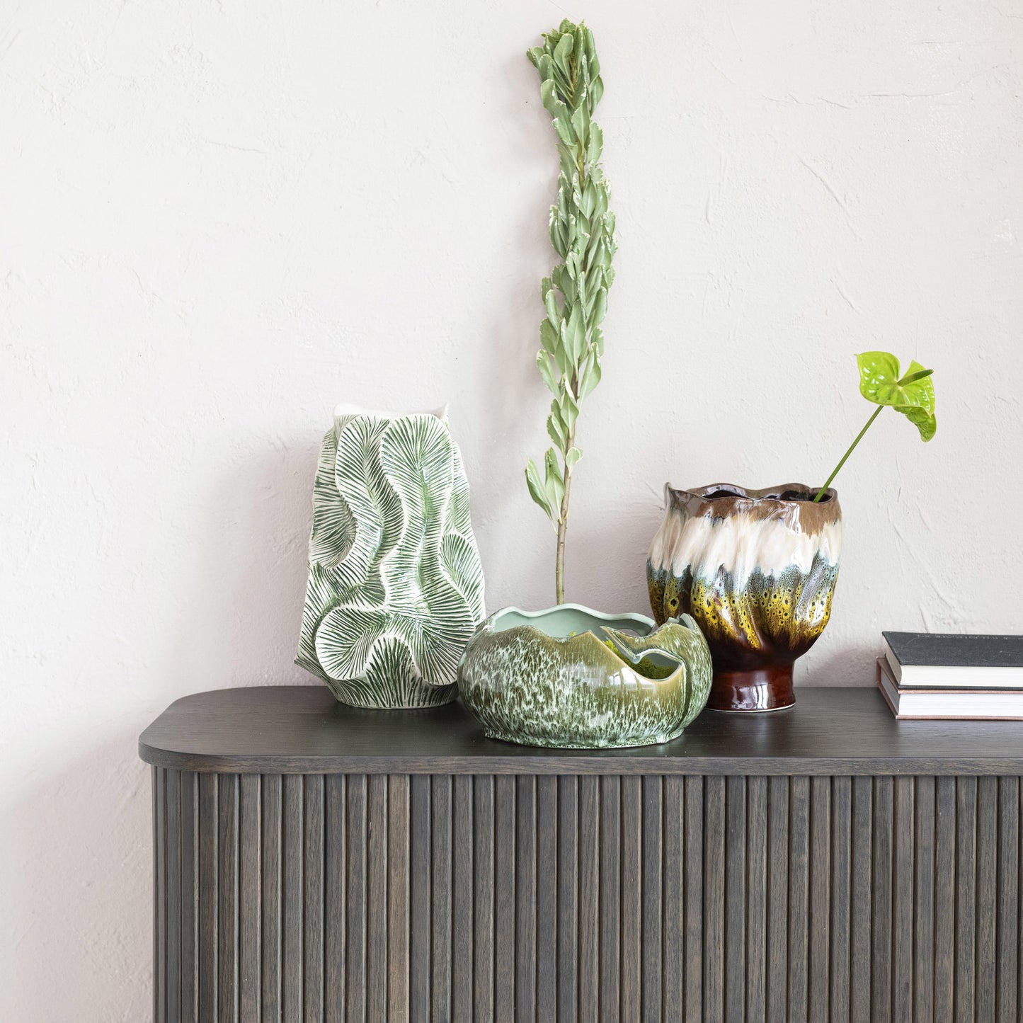 Stoneware Organic Shaped Bowl