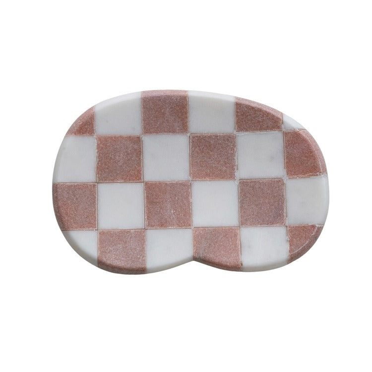 Marble Check Pattern Dish