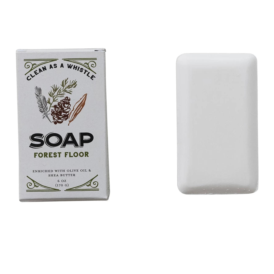 Forest Floor Scented Olive Oil & Shea Butter Milled Bar Soap