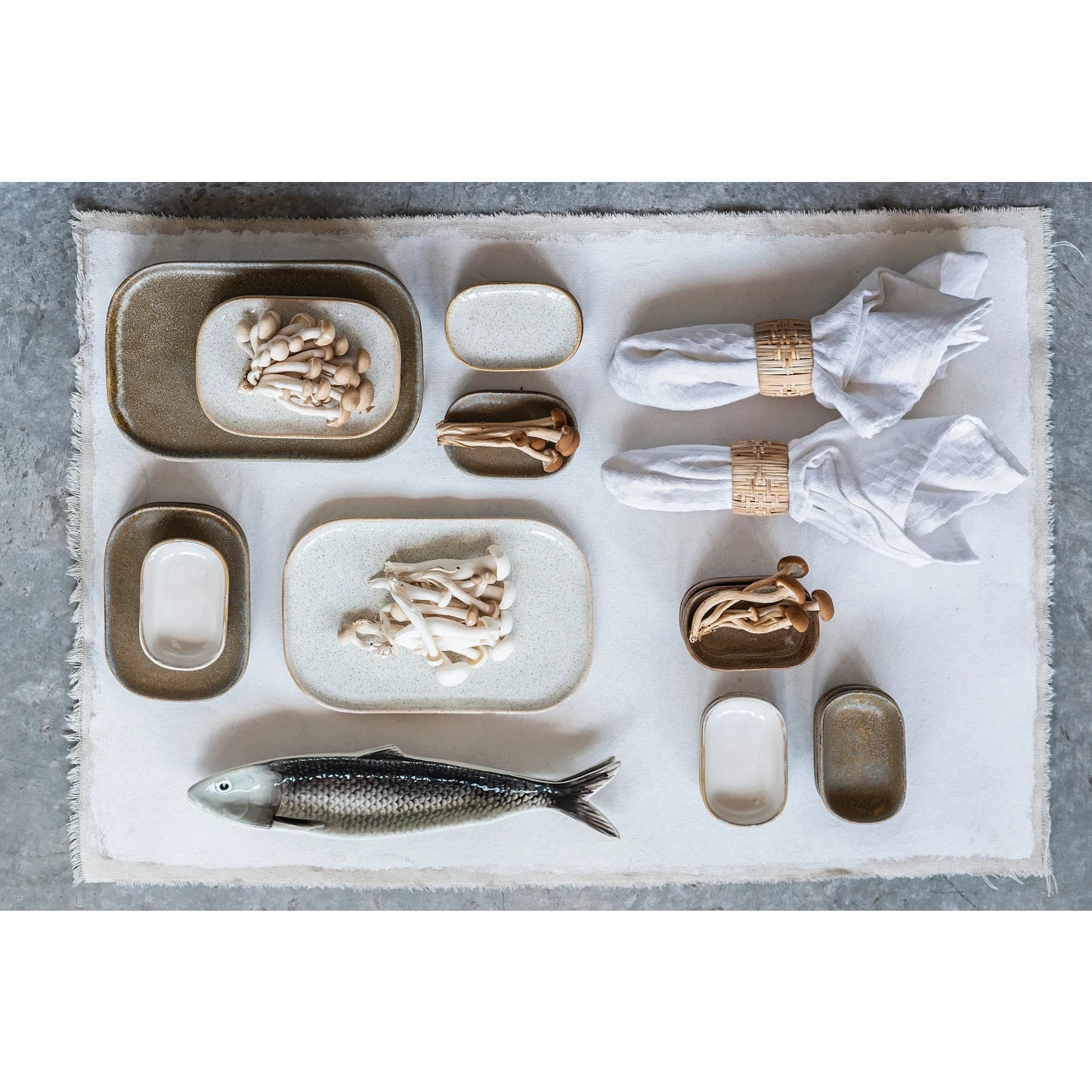 Hand-Painted Sardine Plate