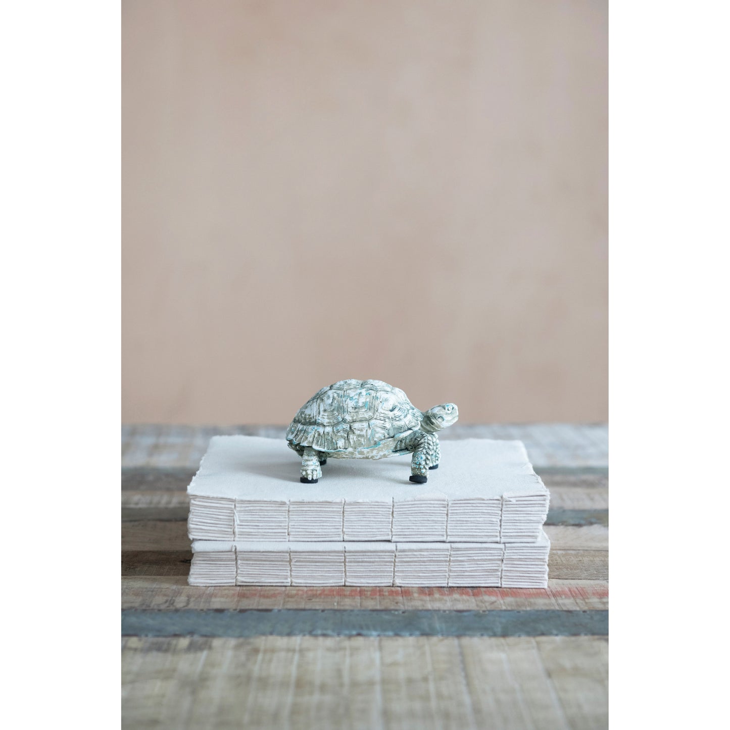 Resin Turtle with Distressed Finish