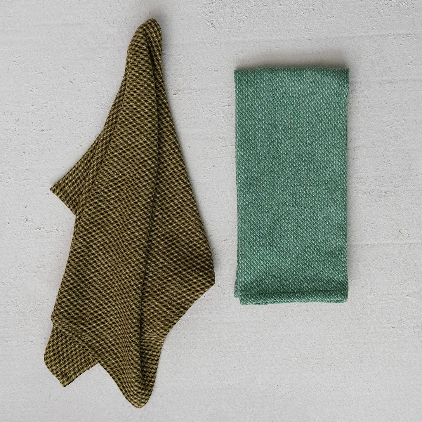 Cotton Dobby Tea Towel & Teal