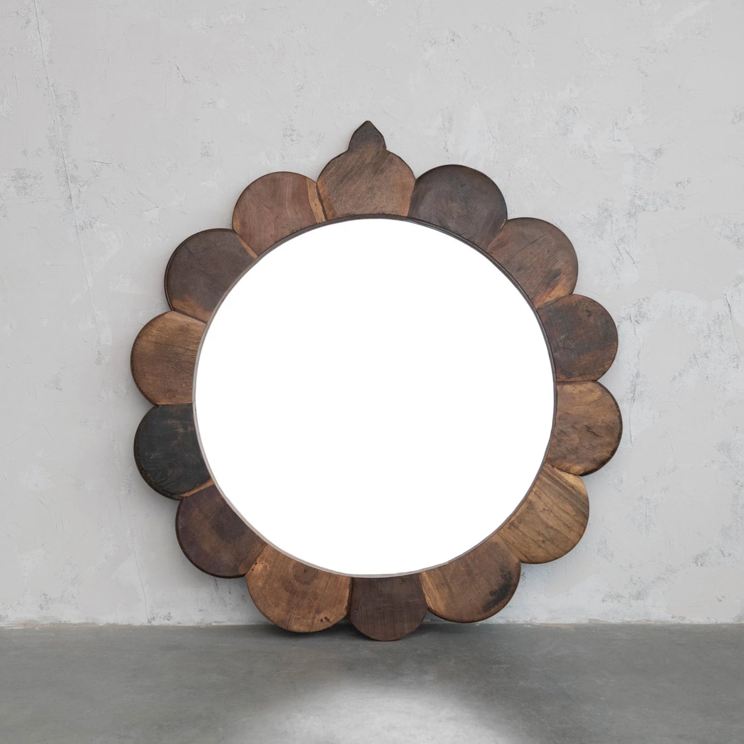 Vintage Wood Framed Mirror