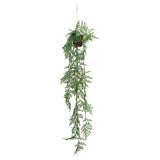 44" Hanging Faux Fern Kokedama
