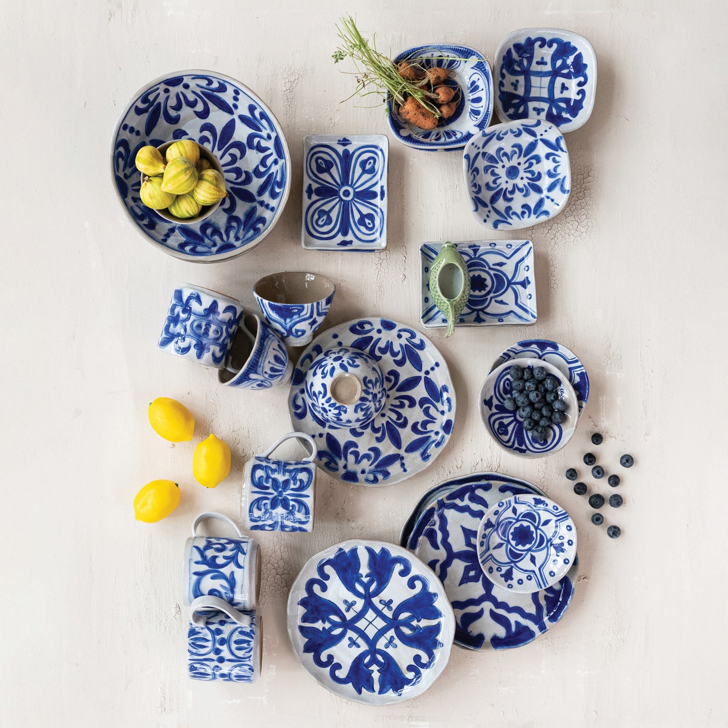 Hand-Painted Stoneware Bowl