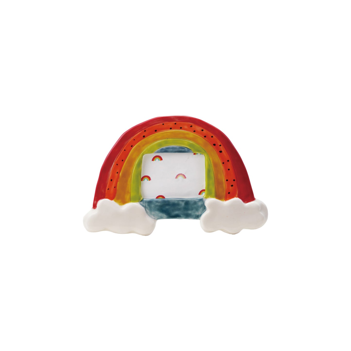 Handmade Rainbow Shaped Photo Frame (Holds 3" x 2-1/4" Photo) ©