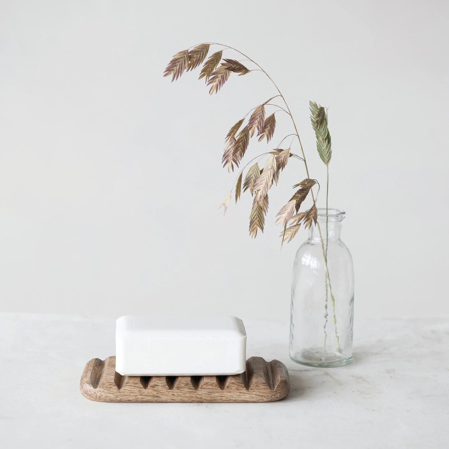 Carved Mango Wood Soap Dish