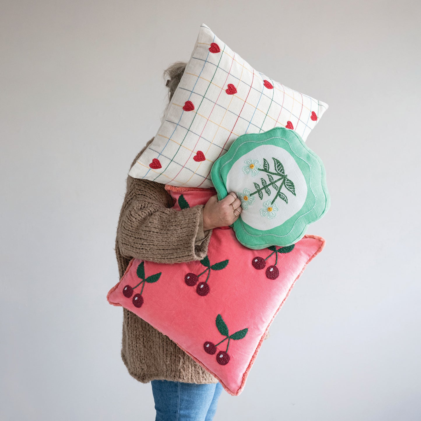 20" Square Velvet Pillow