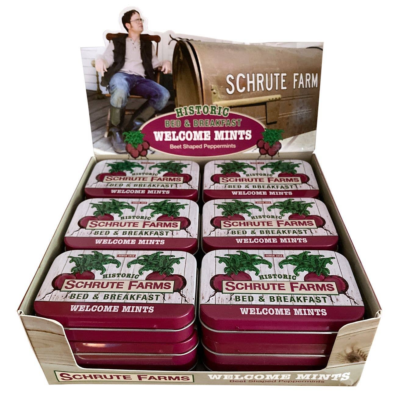 The Office, Schrute Farms Hospitality Mints, Candy Tin