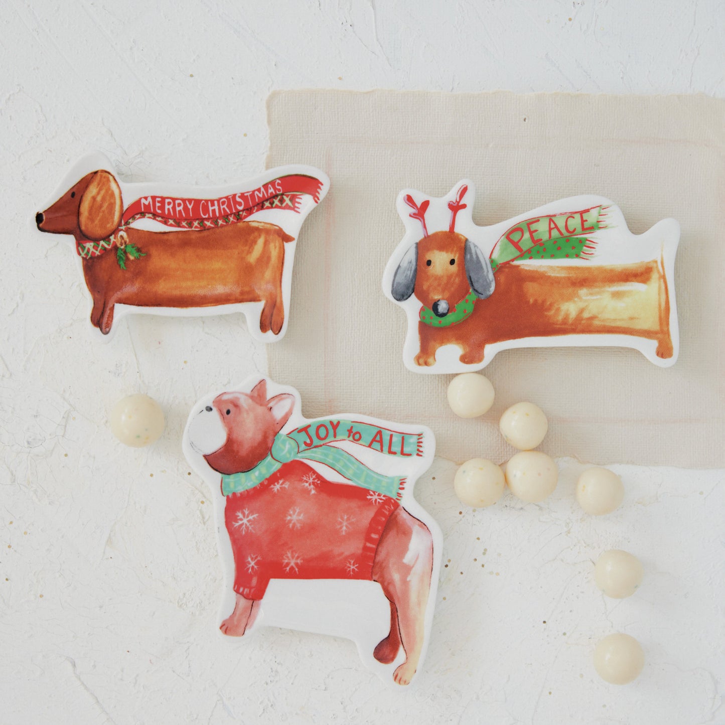 Stoneware Dog Shaped Dish