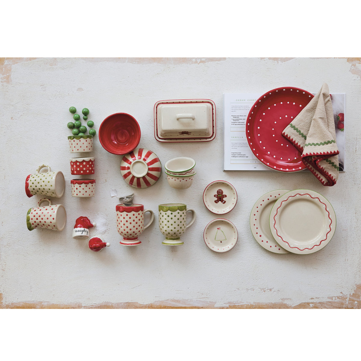 Hand-Painted Stoneware Plate