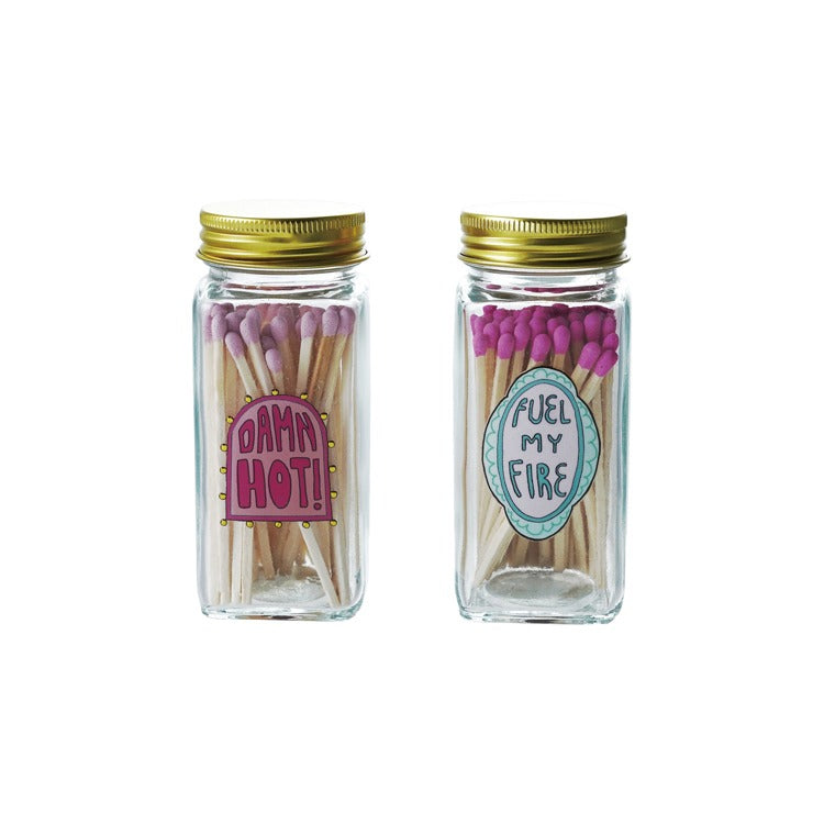 Glass Jar Matchstick Holder