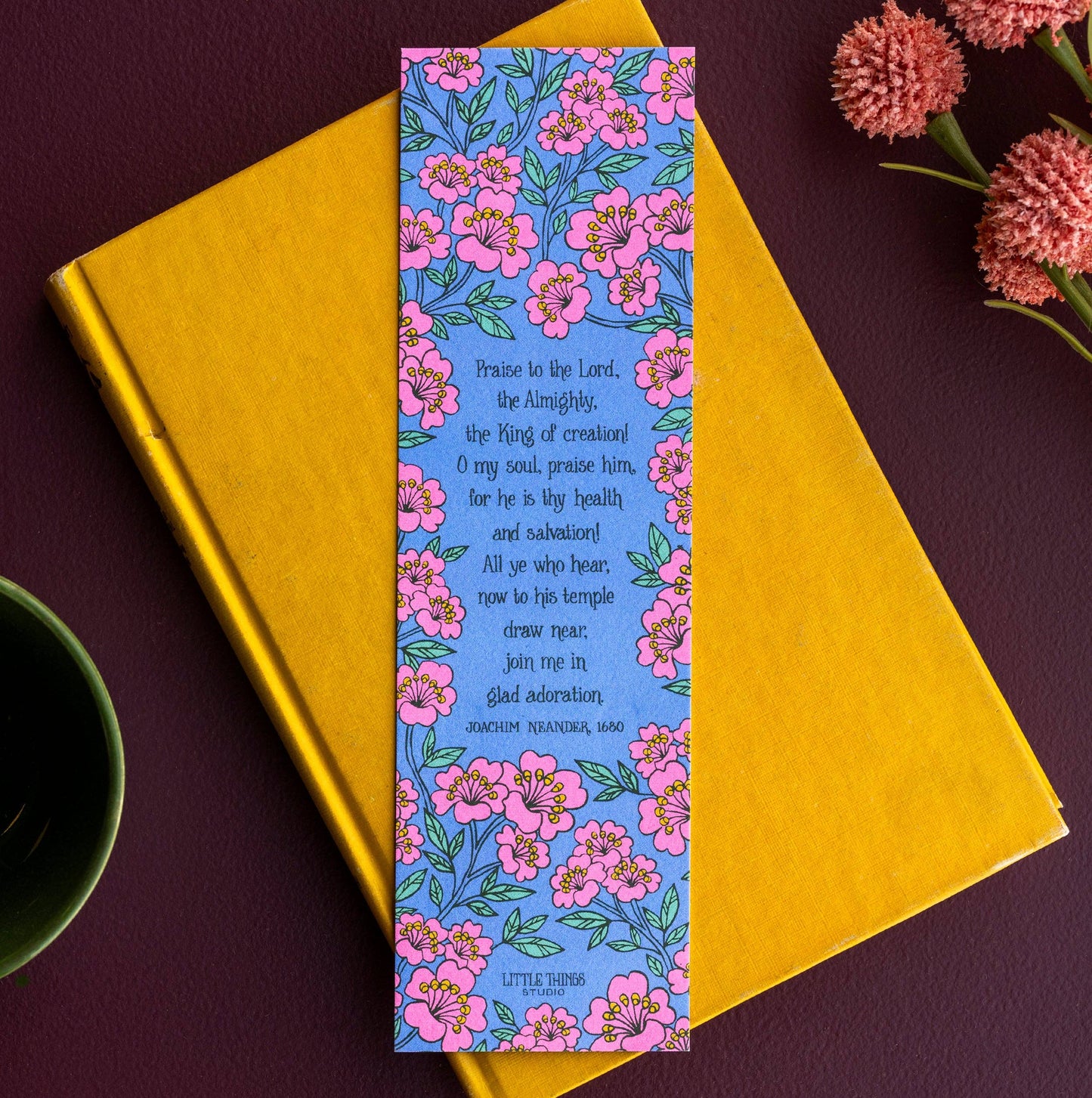 Praise to the Lord Hymn Bookmark