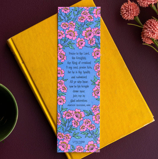 Praise to the Lord Hymn Bookmark
