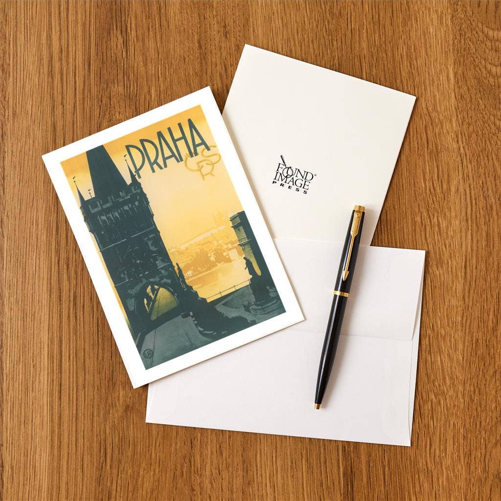 Greeting Card Prague Travel Poster