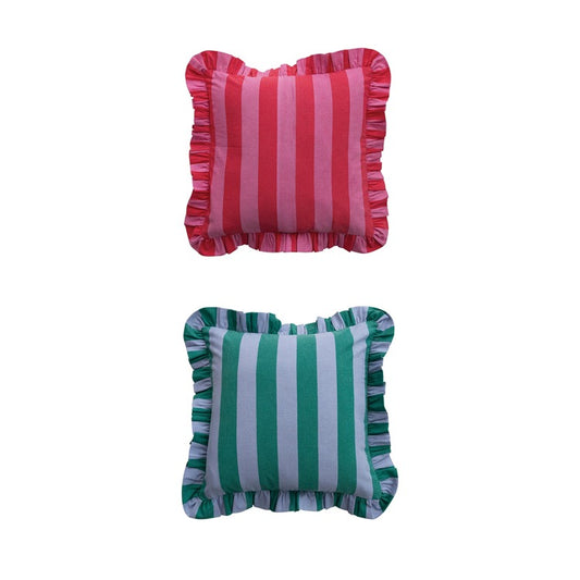 Cotton Printed Striped Pillow