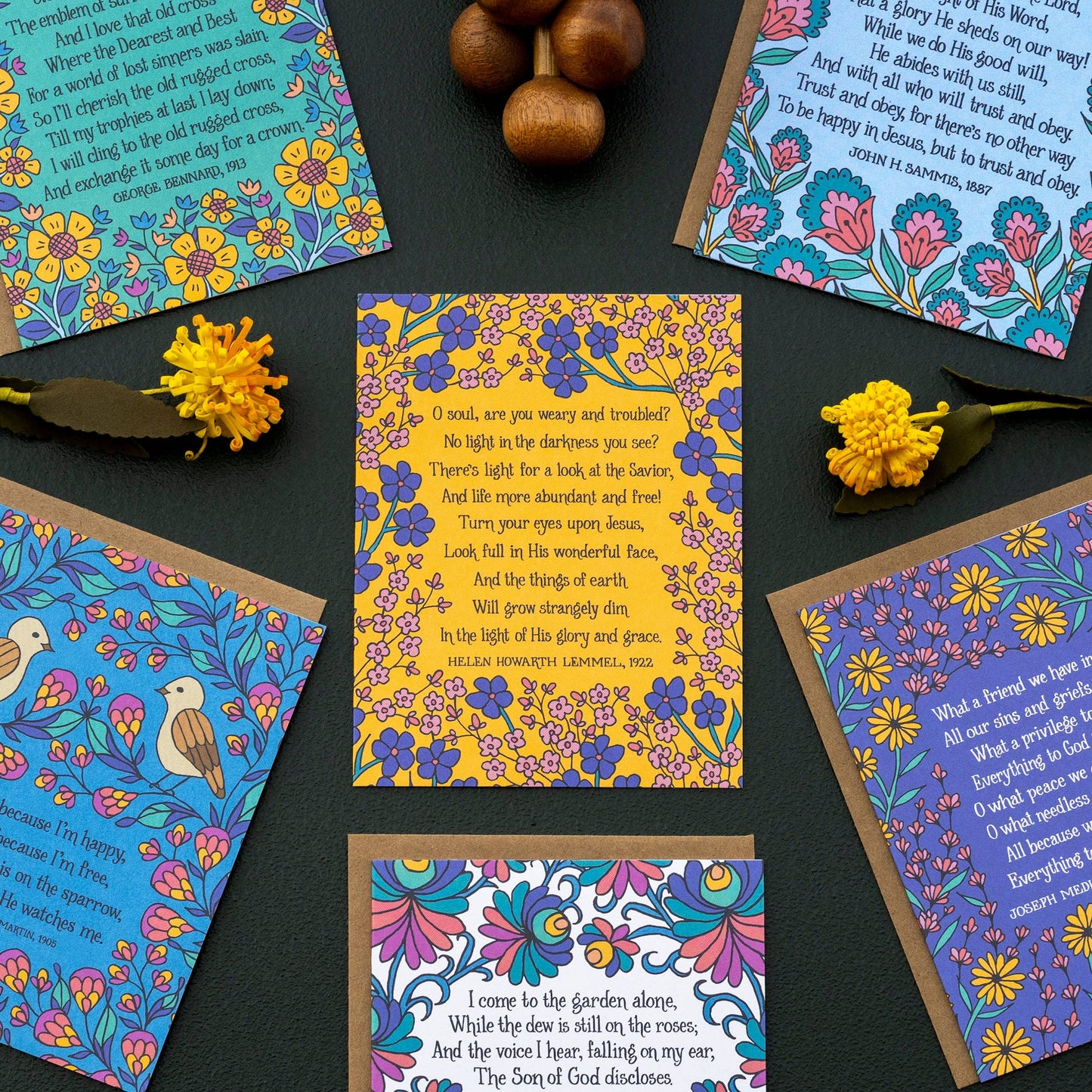 6 Hymn Greeting Cards - Old Rugged Cross