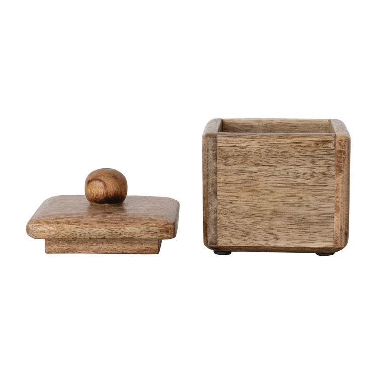 Mango Wood Box with Lid