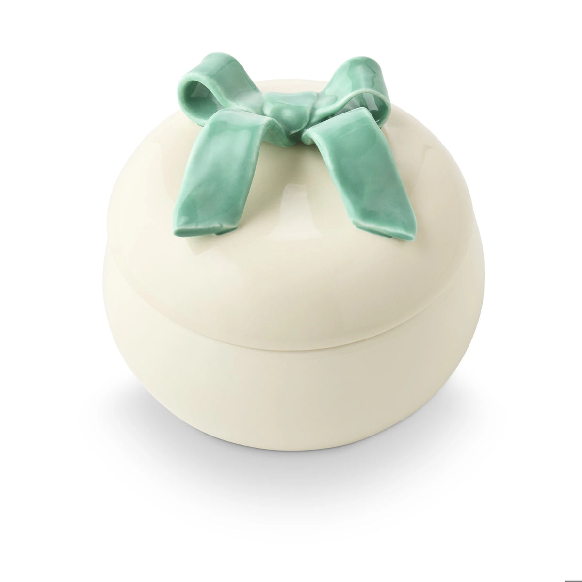 Candle in Ceramic Bowl with Bow