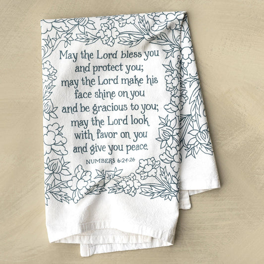 The Blessing Scripture Tea Towel (CSB) — Numbers 6