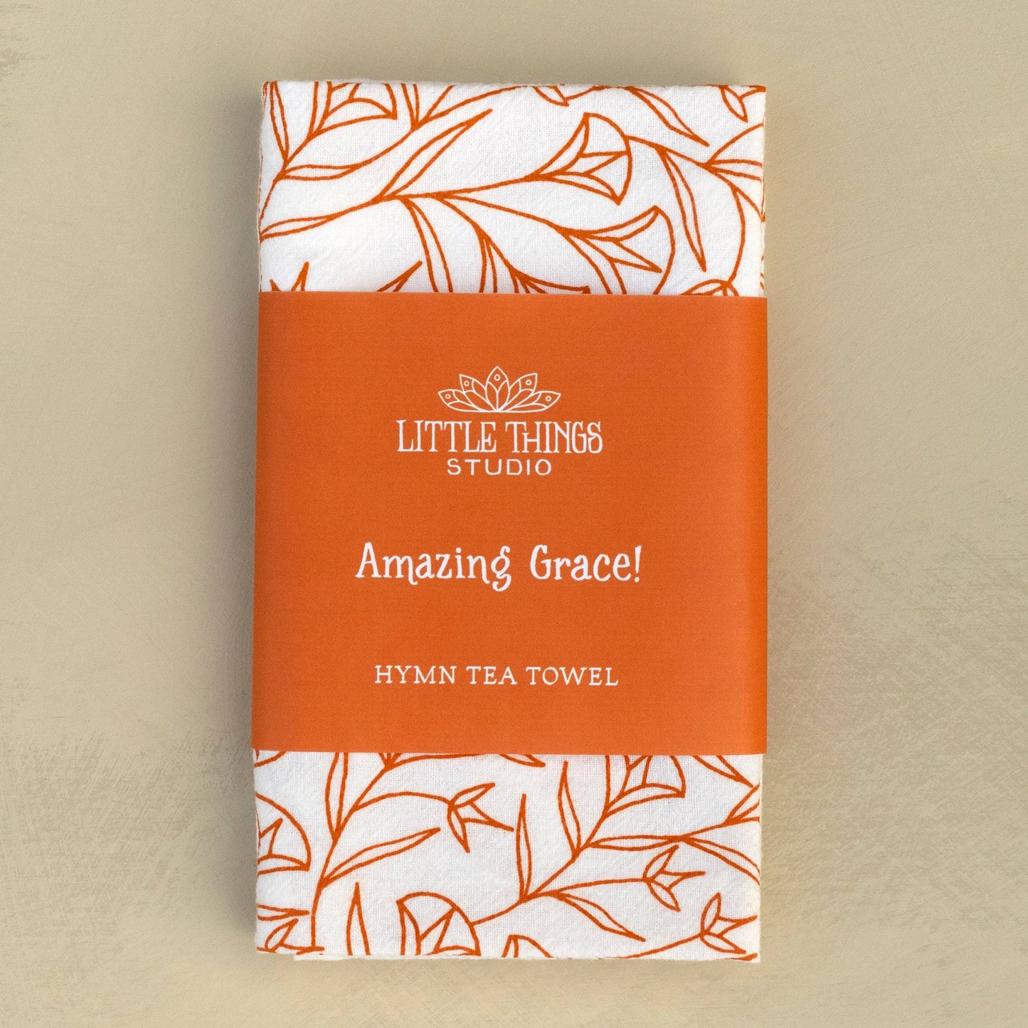 Amazing Grace Hymn Tea Towel