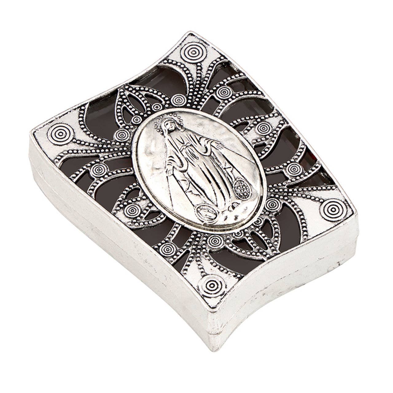 Rosary Or Keepsake Box With Image Of Our Lady