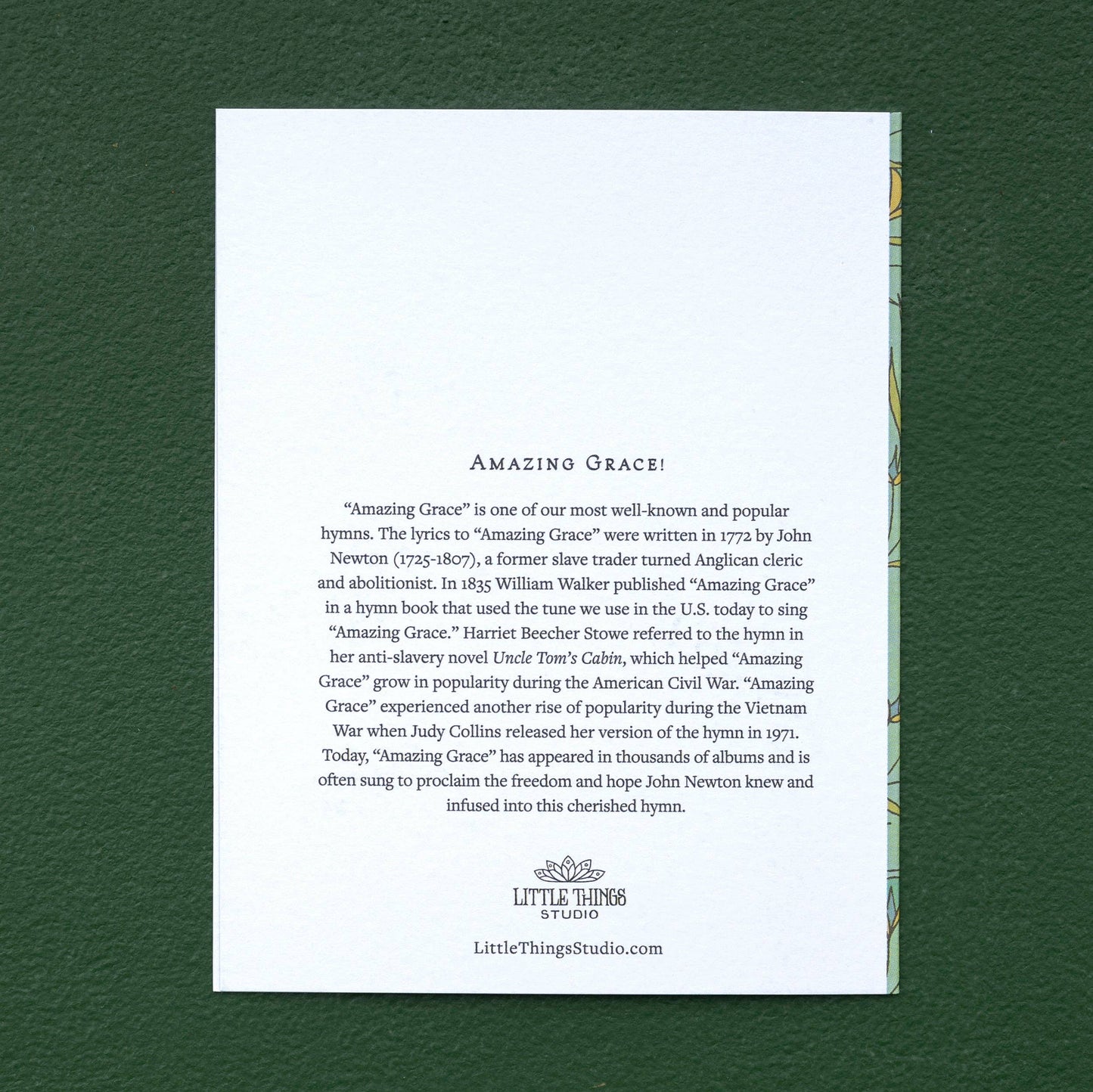 6 Hymn Greeting Cards - Amazing Grace