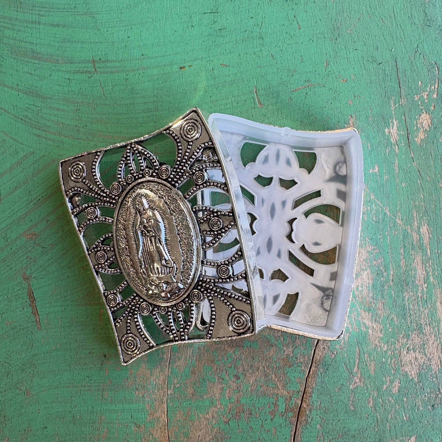 Rosary Or Keepsake Box With Image Of Our Lady