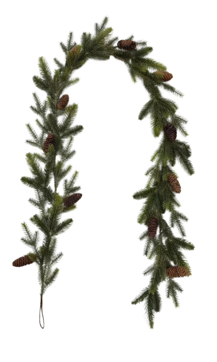 Noble Pine Pinecone Garland