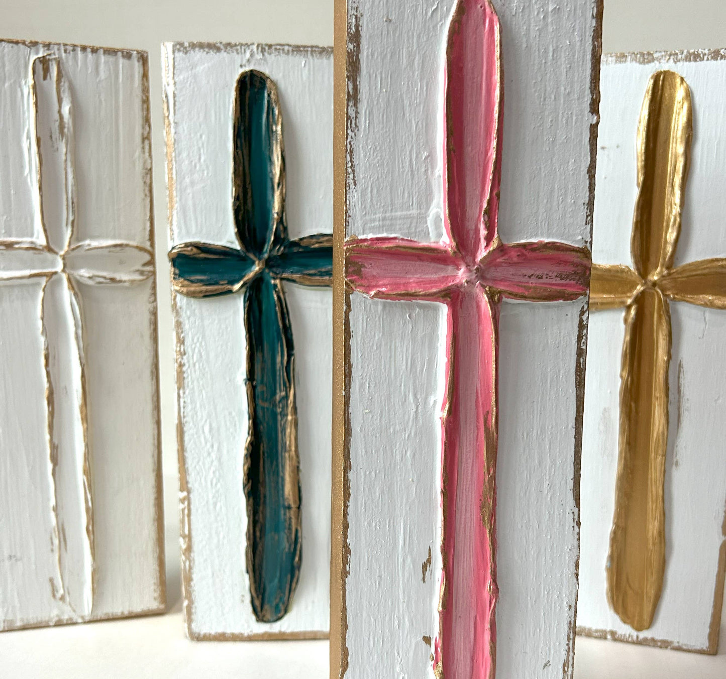 Hand Painted Cross Decor