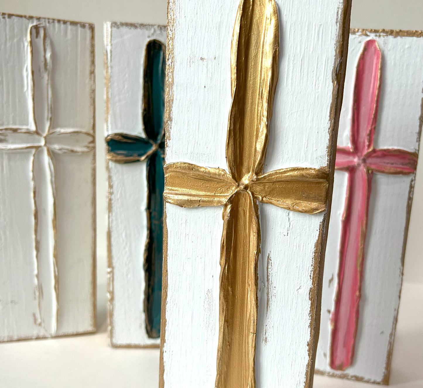 Hand Painted Cross Decor