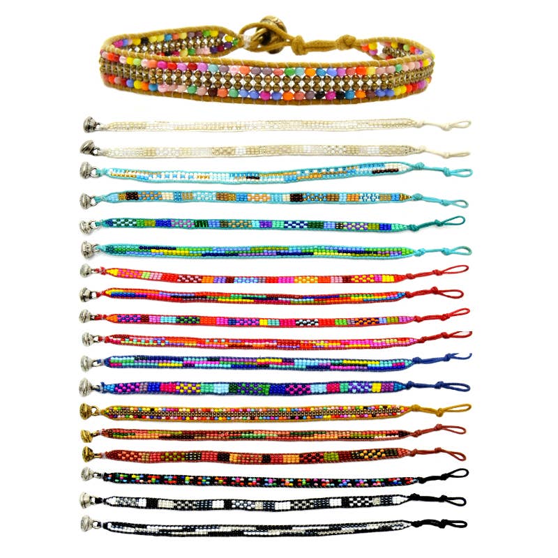 3 Row Button Bracelet