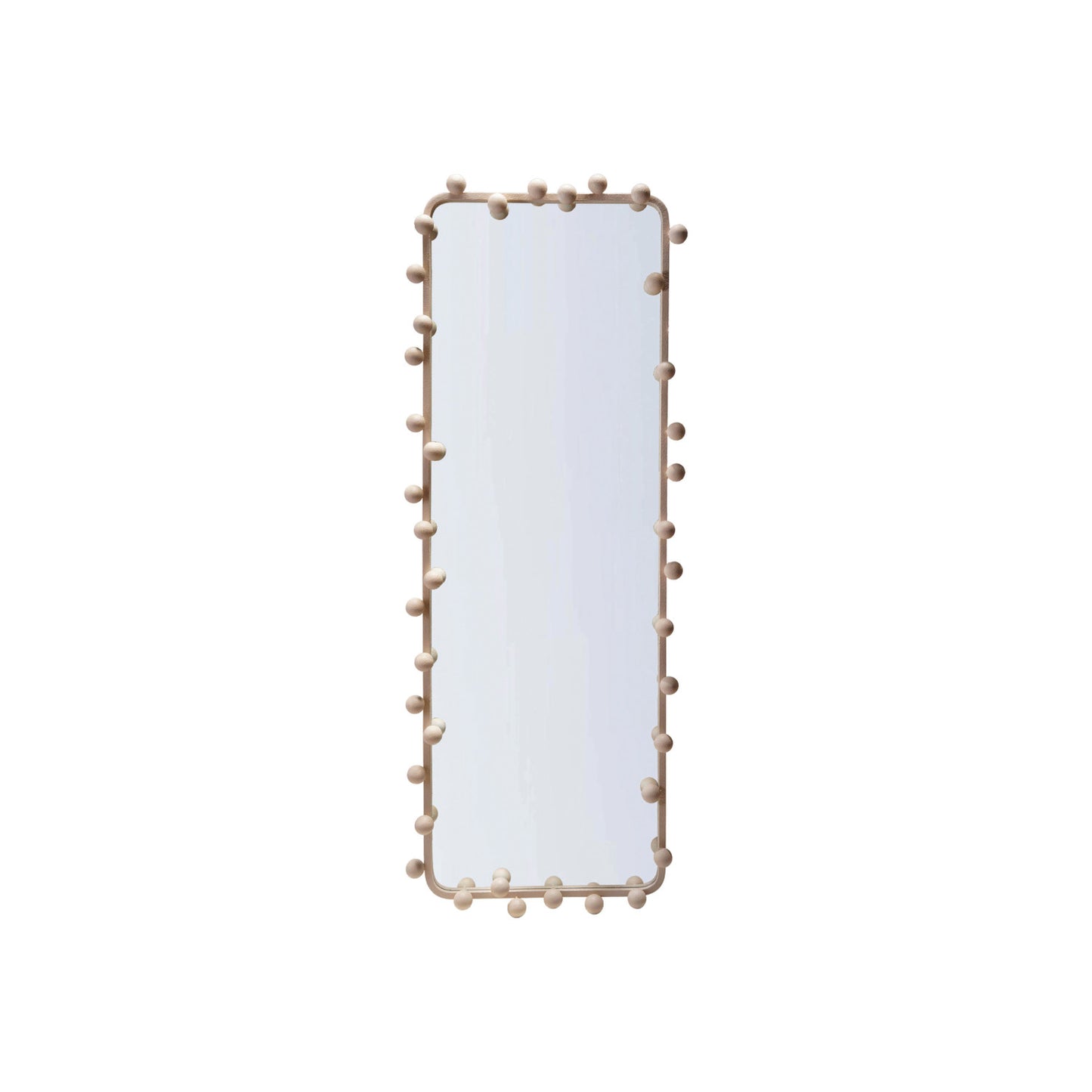 Metal Ball Framed Wall Mirror (Hangs Vertically & Horizontally)