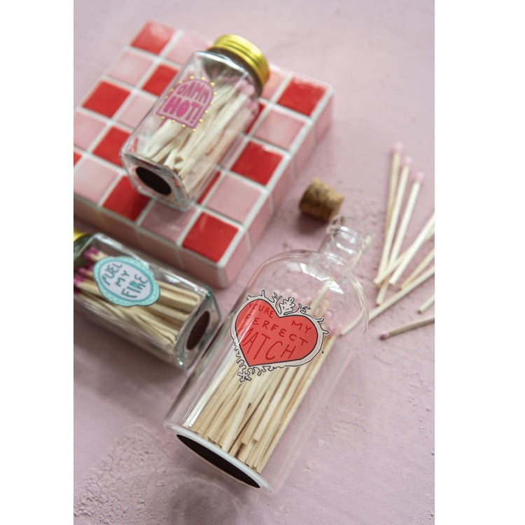 Glass Jar Matchstick Holder