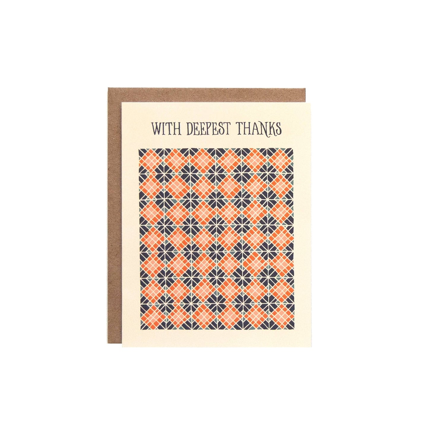 With Deepest Thanks Greeting Card - Set of 8