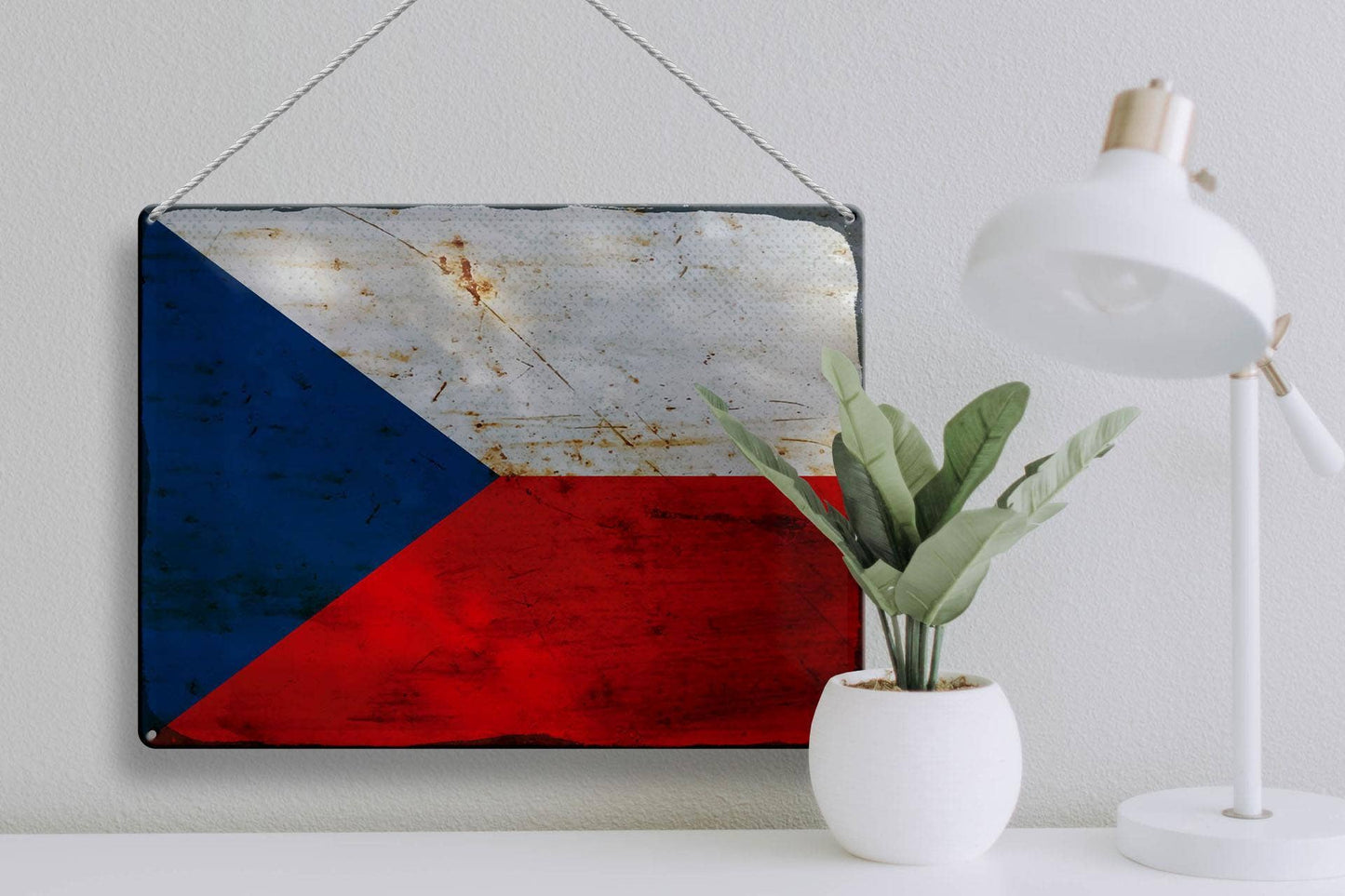 Czech Republic Rust Decorative Tin Sign