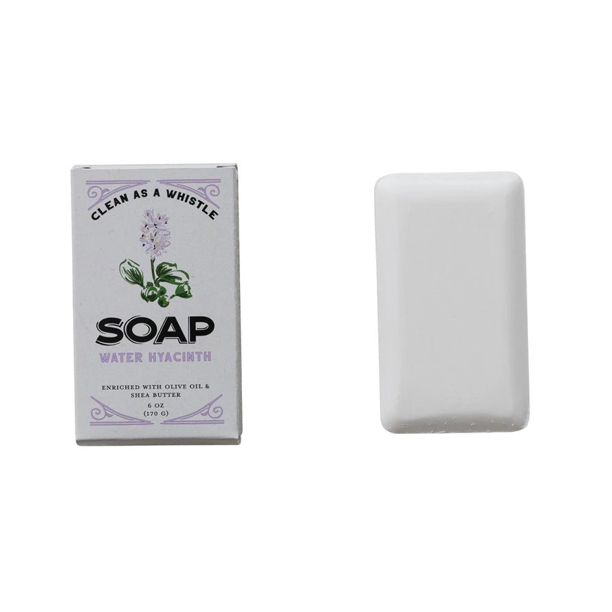 Water Hyacinth Scented Olive Oil & Shea Butter Milled Bar Soap