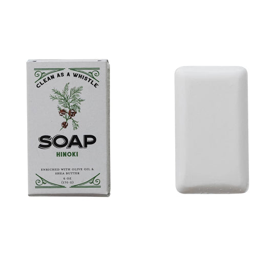 Hinoki Scented Olive Oil & Shea Butter Milled Bar Soap