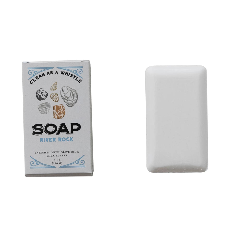 River Rock Scented Olive Oil & Shea Butter Milled Bar Soap