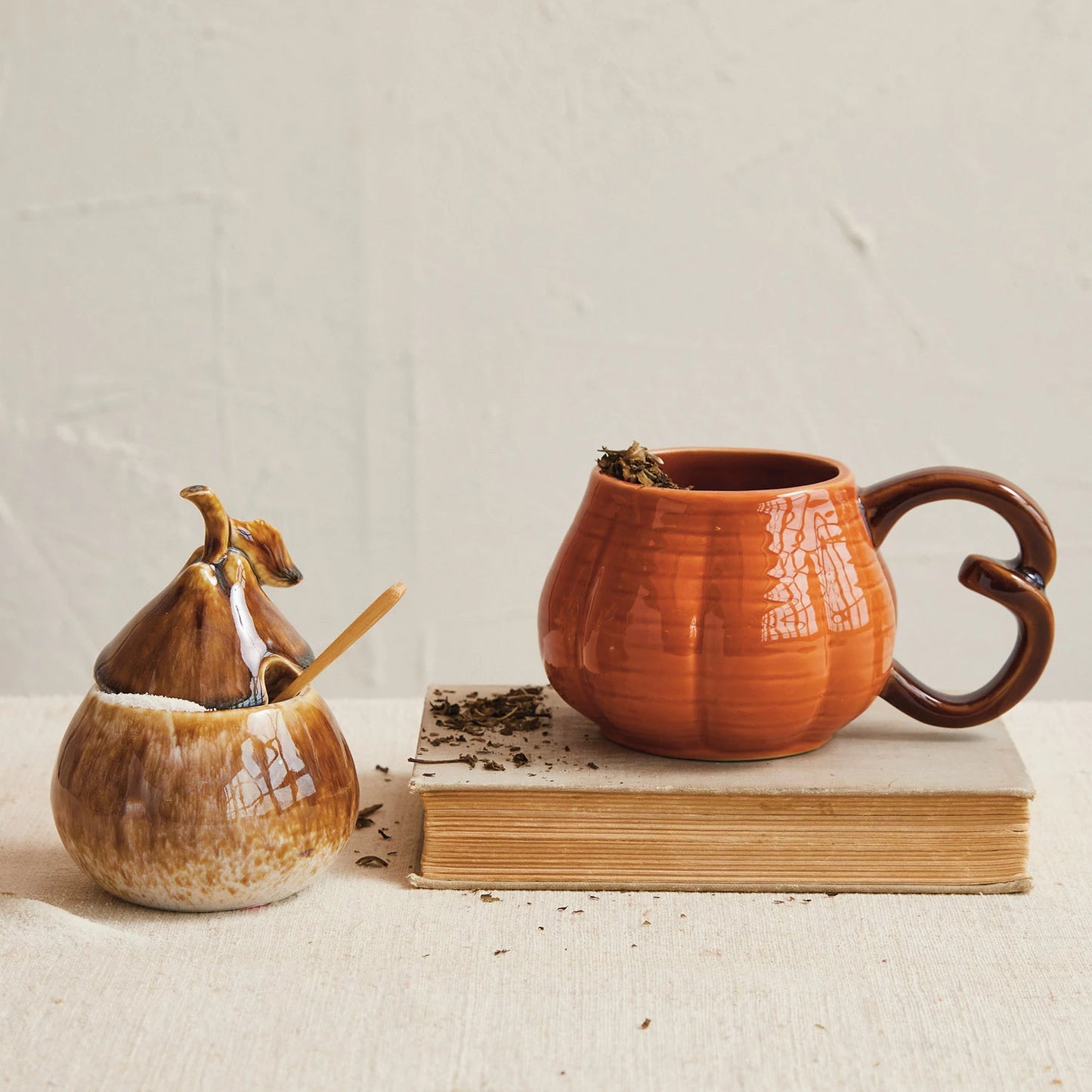 Stoneware Pumpkin Mug