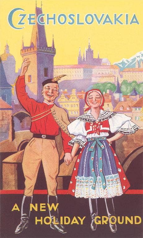 Magnet Czechoslovakia Travel Poster